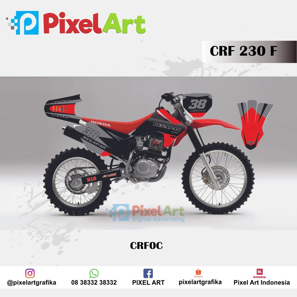 STICKER DECAL MOTOR CRF 230 F FULL BODY PREMIUM QUALITY