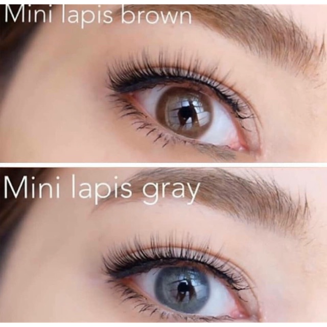 Softlens mini lapis gray &amp; brown