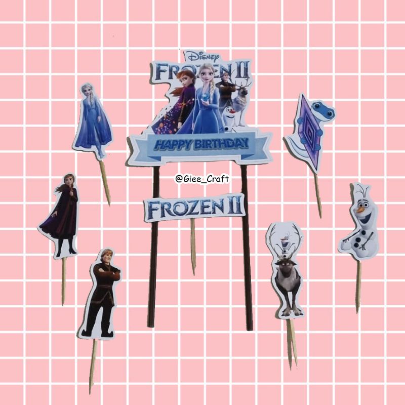 Cake Topper DISNEY FROZEN / Topper Kue FROZEN / Hiasan Kue FROZEN / DISNEY FROZEN