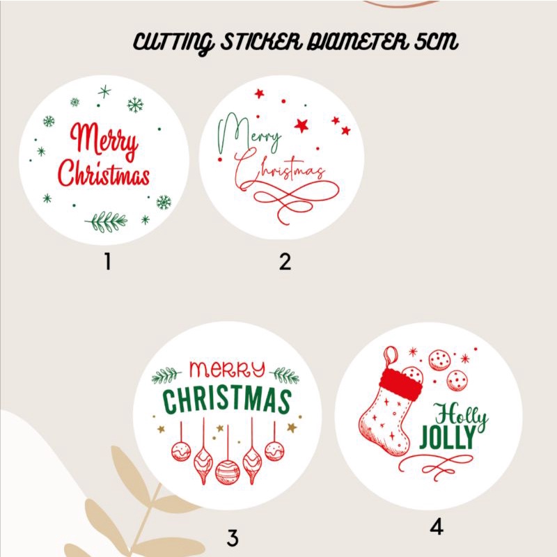 

CHRISTMAS STICKER CUTTING ( STICKER NATAL)