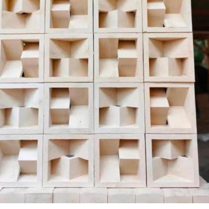 Super Oke--loster/roster/modern/beton/minimalis/lobang angin motif jigzag putih