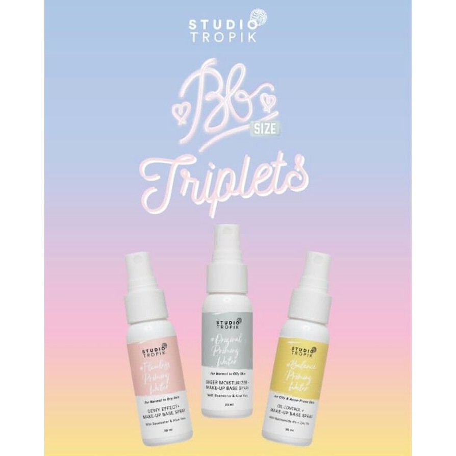 SETTING SPRAY Studio Tropik / (Travel Size) STUDIO TROPIK BB Size Triplets / STUDIO TROPIK