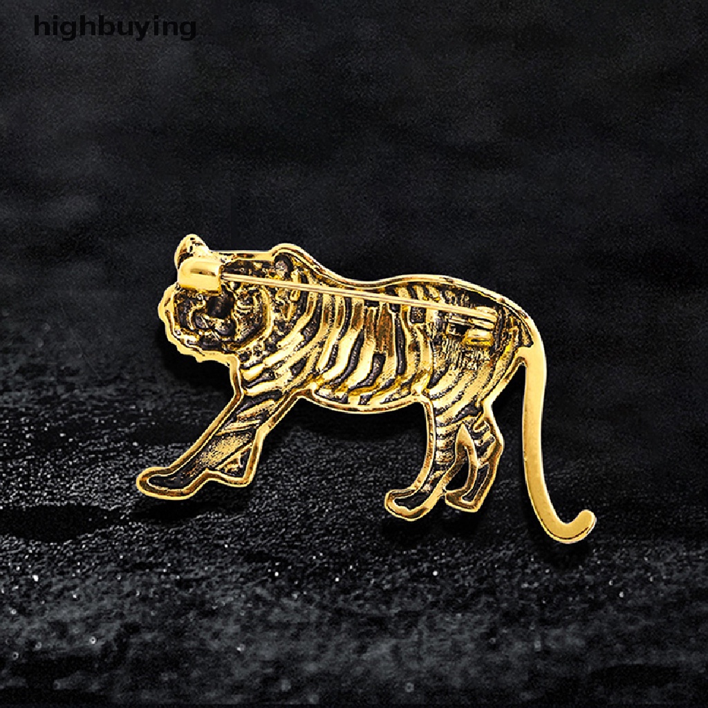 Hbid Bros Pin Desain Hewan Harimau Variasi 2 Warna Untuk Pria / Wanita