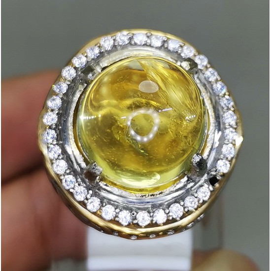 CINCIN BATU AKIK ASLI KINYANG EMAS BAGUS