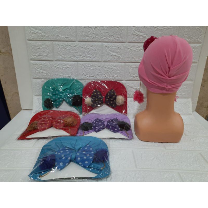 turban bayi balita wanita topi anak lucu