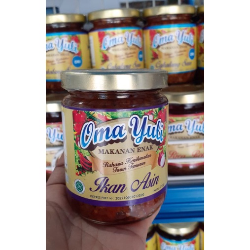 

Sambal Ikan Asin Merk Oma Yuli 210 gram Oleh Oleh Khas Manado Sulawesi Utara