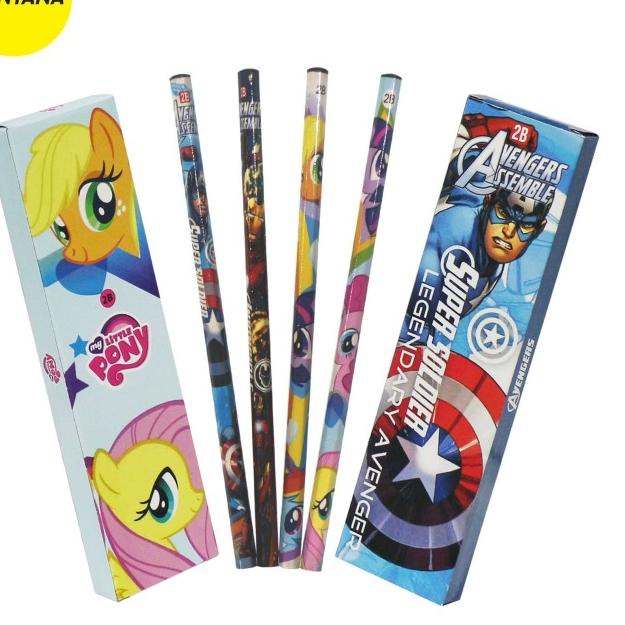 

✽ MONTANA BUNDLING/ 3 LUSIN PENSILl 2B GRATIS 1 LUSIN PENSIL KARAKTER ★