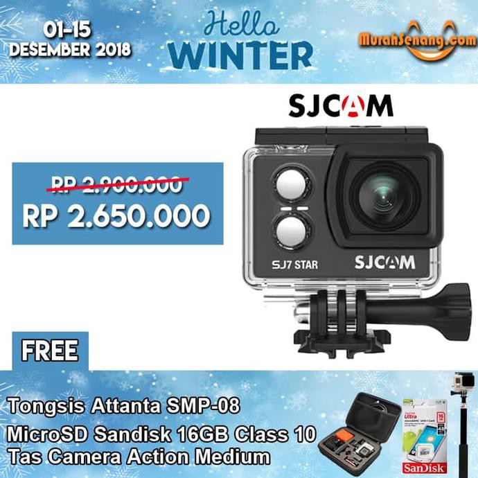 SJCAM SJ7 Star Action Camera 4K - Kamera Tahan Air dengan Fitur Canggih