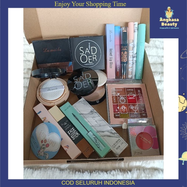 Promo Paket Kosmetik Wajah Wanita Alat makeup Set Make Up 11in1 Super Lengkap Murah Komplit Beauty S
