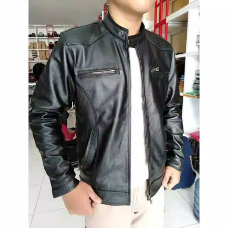 Jaket Kulit Asli Domba Kualitas Kulit Super Pria Keren Macco Gagah [JAMINAN UANG KEMBALI]