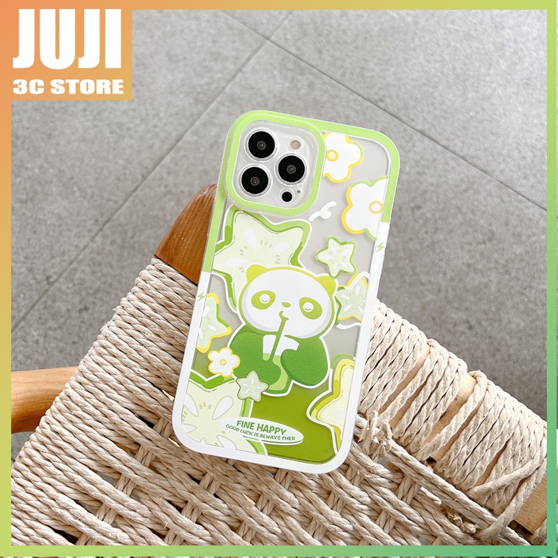 360 Derajat Bentuk Kartun panda° Case Transparan Shockproof Cover iphone x xs xr xsmax 11 12 13 pro max