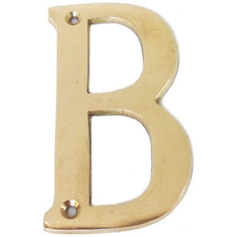 

Buruan beli] 4" Huruf Alamat Rumah Ruko Kantor Gedung Kuningan / Brass Alphabet - B