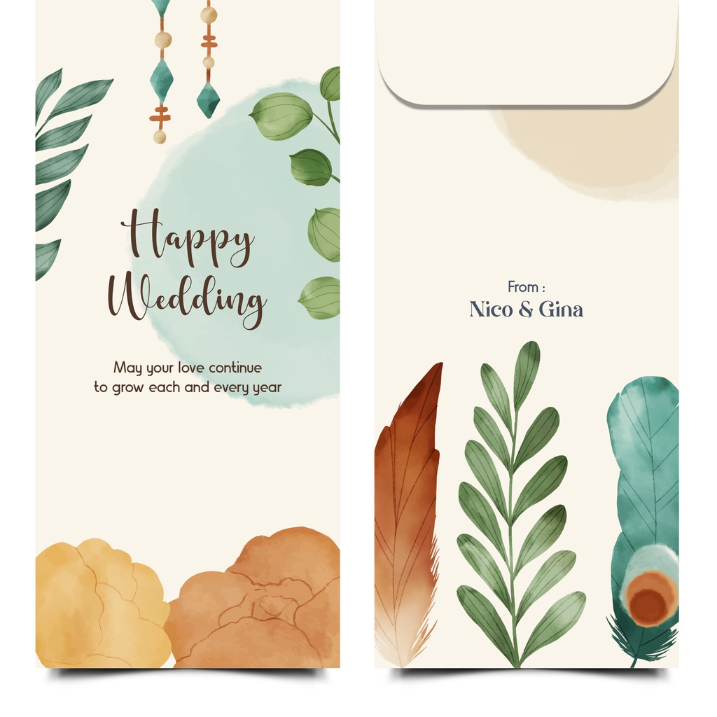 Amplop Custom Wedding Murah