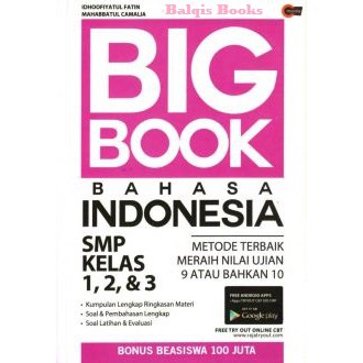 

BIG BOOK BAHASA INDONESIA SMP KELAS 1, 2, & 3