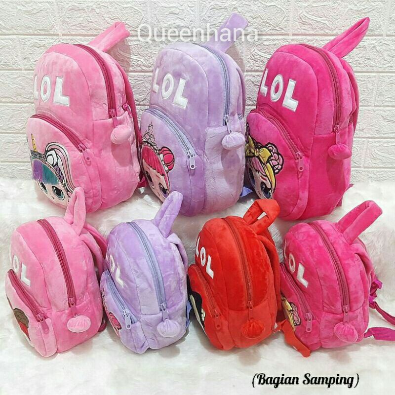 Tas Ransel Boneka Anak Kaki Gantung Kuromi Tas Boneka