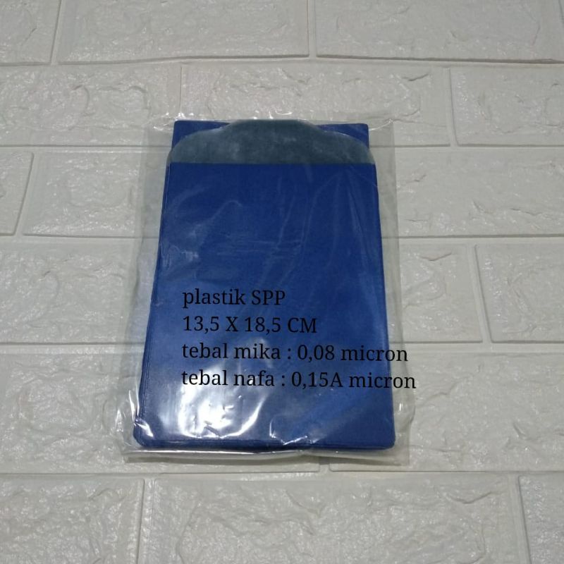 

plastik,SPP,plastik,iuran,prabayarPLN, ukuran13,5X18,5cm,1pak(isi100,lembar)