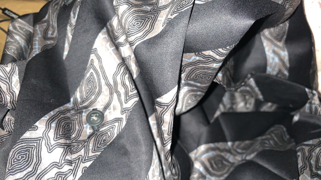Manzone Kemeja Batik Pria Lengan Panjang  Haprajaya-black
