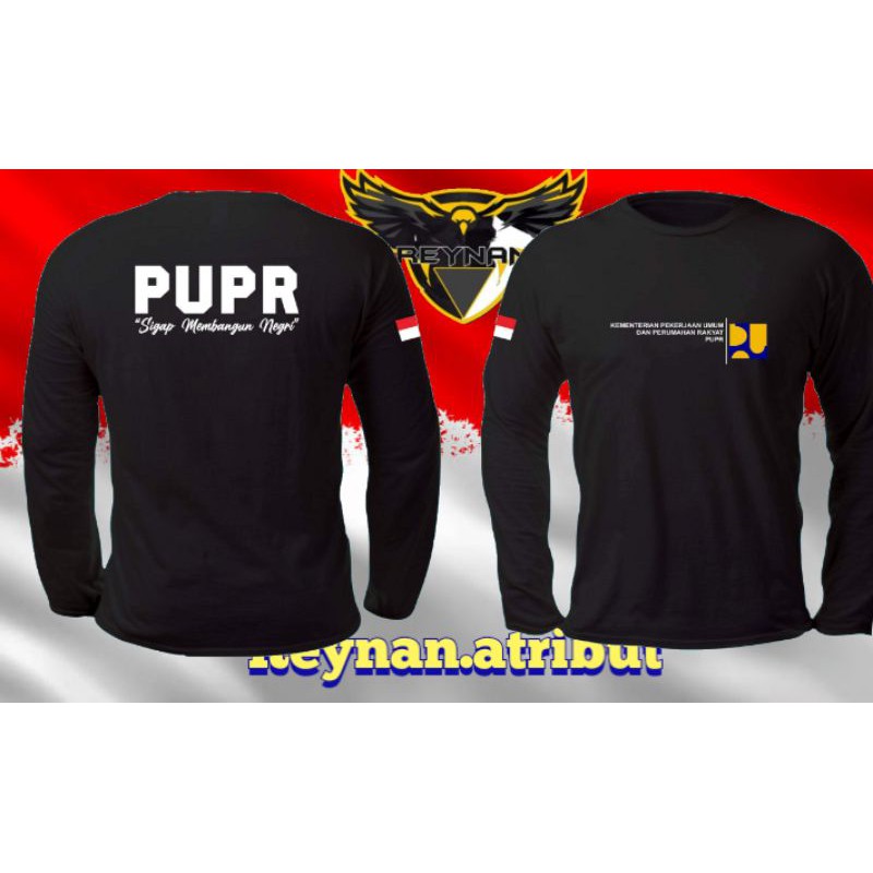 kaos PUPR lengan panjang