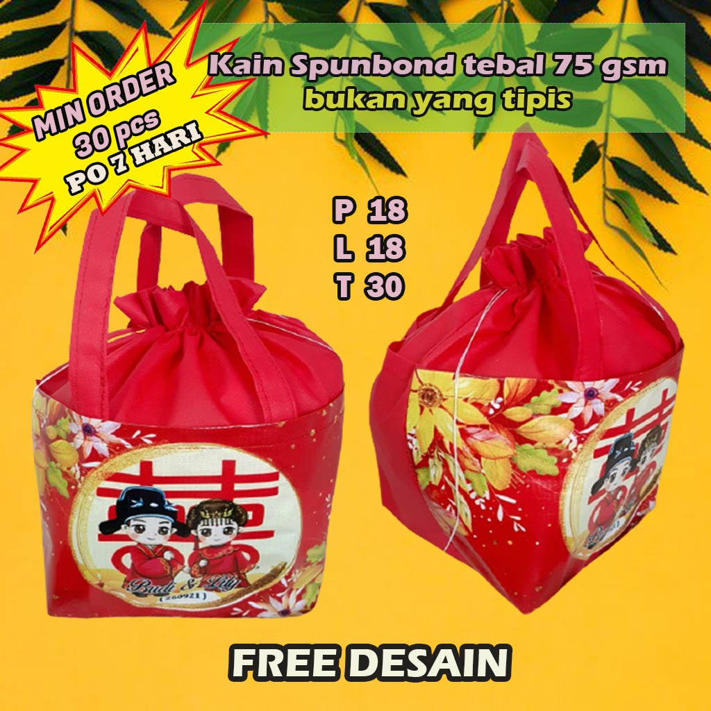 

Tas Souvenir Goodie Bag Sangjit/ Tas Lamaran/ Tas engagement