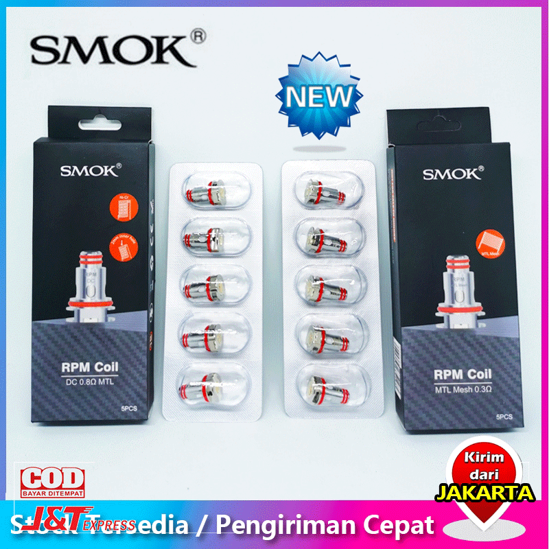 Ready Stock Smok RPM40 Coil 0.3Ω/0.8Ω