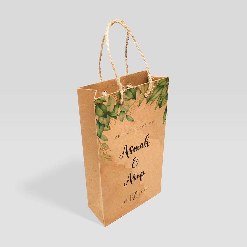 

Paperbag Mini Custom Bahan Paper Kraft