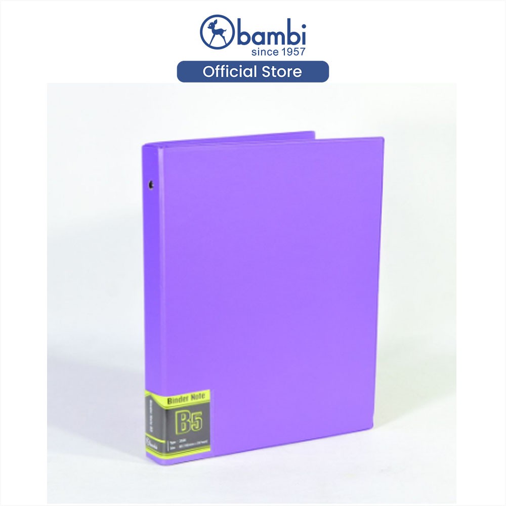 

Bambi Binder Note B5 Tipe 26 Ring Edisi Synthetic Plasma Include Loose Leaf & Divider Original