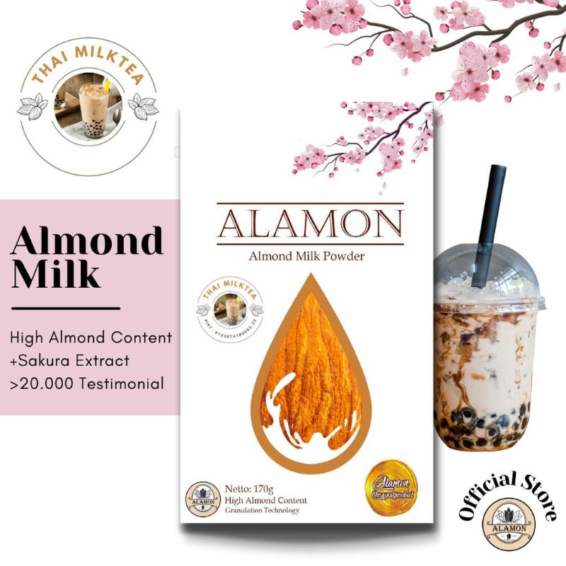 

Susu Almond / Pelancar ASI /Susu Bubuk Almond Premium 16 varian rasa, Halal.