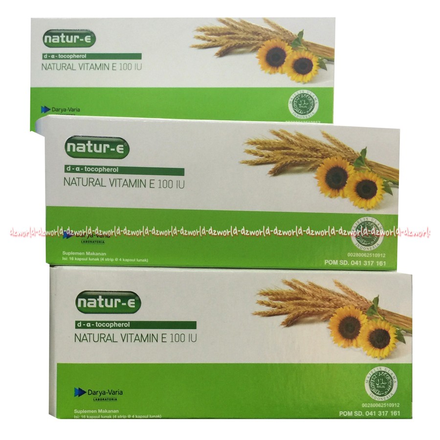 Natur E E100 IU vitamin lunak16kapsul Natur E Kapsul Vitamin E Untuk Kulit Nature