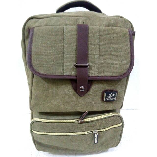 Tas fortune laptop kanvas import. Tas ransel Fortune laptop kanvas import
