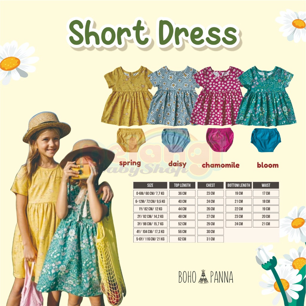 BOHOPANNA - SHORT DRESS - Dress Anak Perempuan