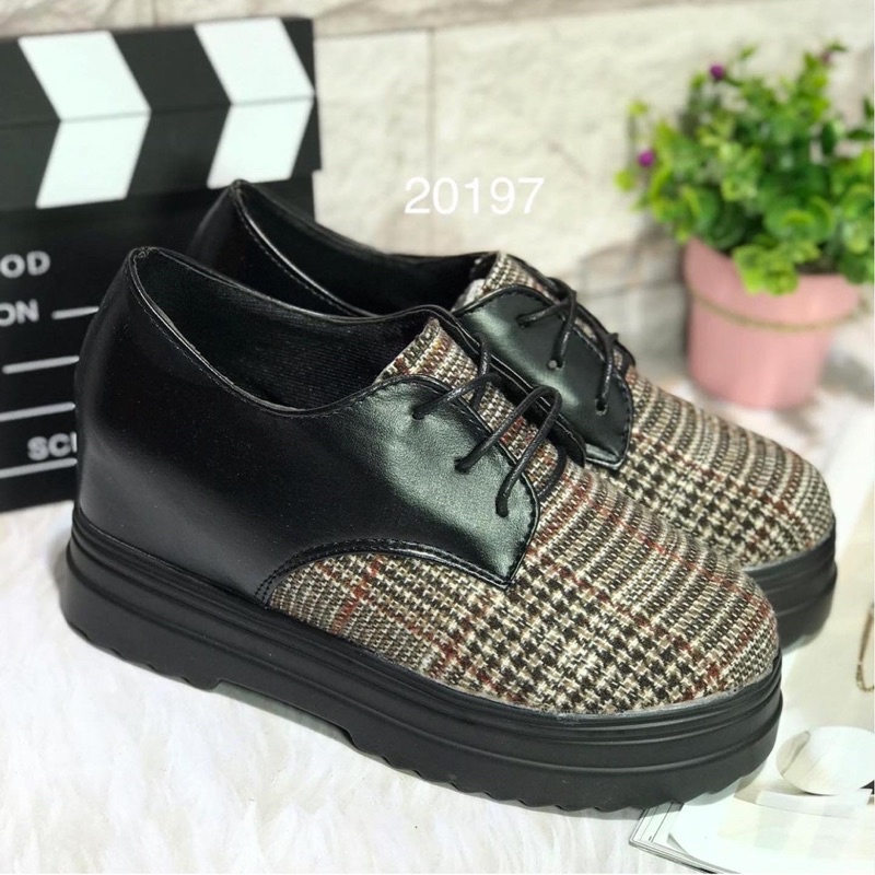 sneakers wedges 20197 tinggi 7cm sepatus sendal wanita import realpict