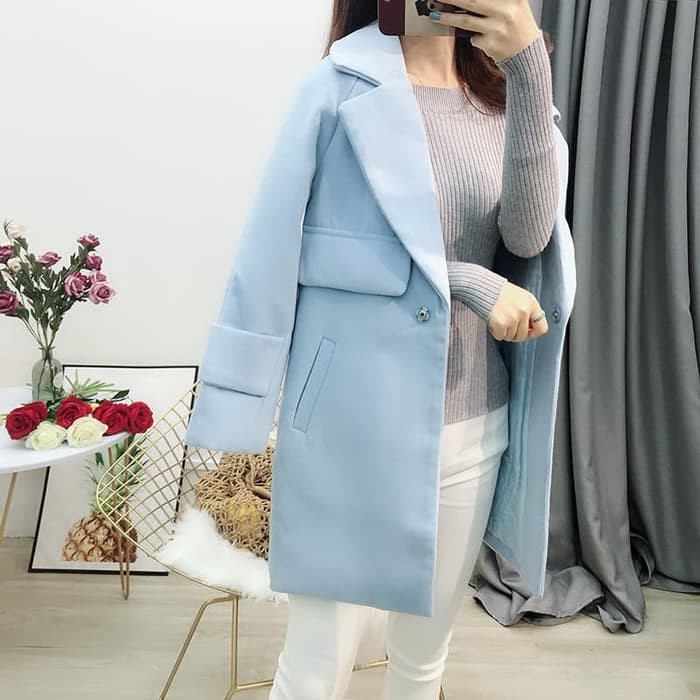 zara green long coat