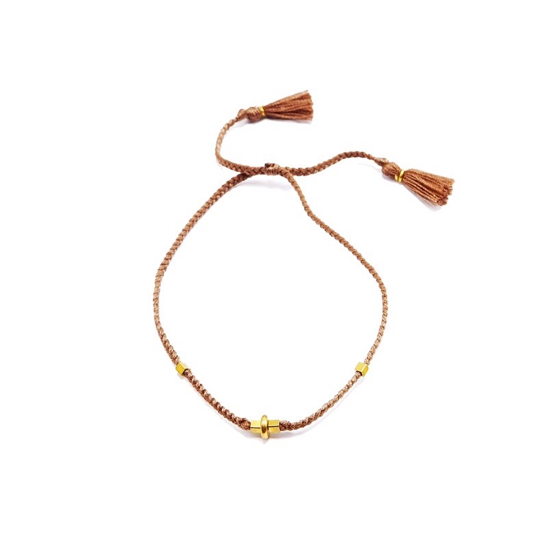 Gelang Tali Gypsy Boho 1 Set Star Bronze Allside