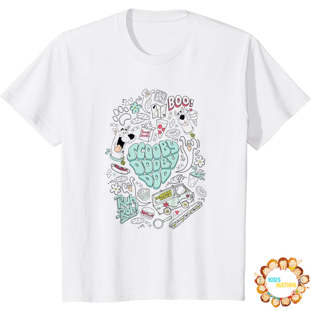 Baju anak Scooby-Doo Scooby Doo Icon Collage T-Shirt baju anak murah Fashion Bayi Fashion Boy Fashio