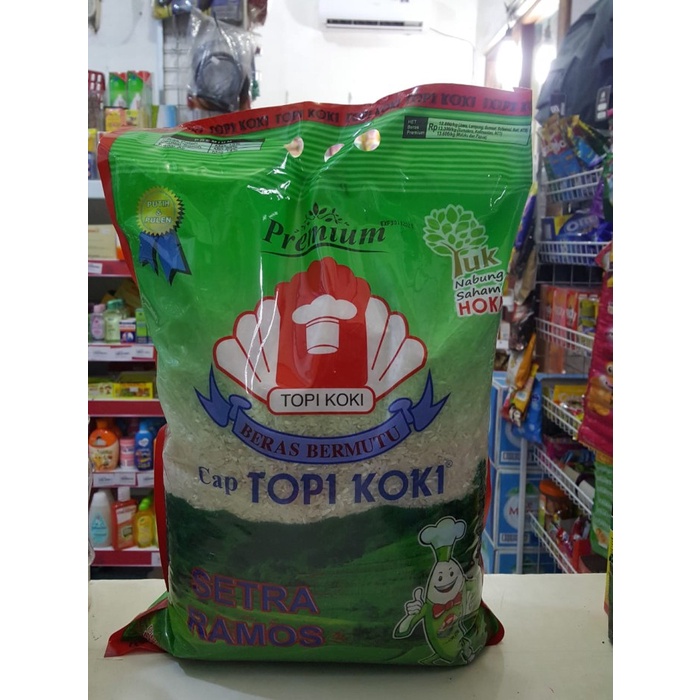 

bg20t01r Beras Topi Koki Setra Ramos 5Kg Sv012Ss