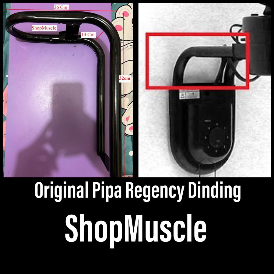 (Original) Pipa Besi Kipas Angin Regency Tornado Dinding Letter L wall fan spare part