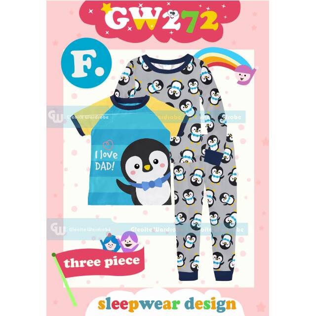 Piyama GW 272 F (3 pcs piyama)