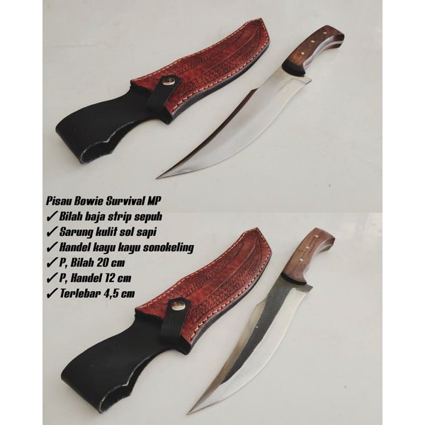 PISAU BOWIE PISAU HUNTING PISAU SURVIVAL PISAU BUSHCRAFT 0121