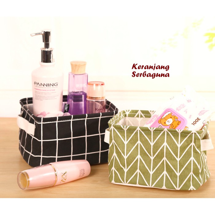 Igrosir Keranjang Box Serbaguna Desktop Storage Organizer ( pernak pernik / mainan / alat rias )