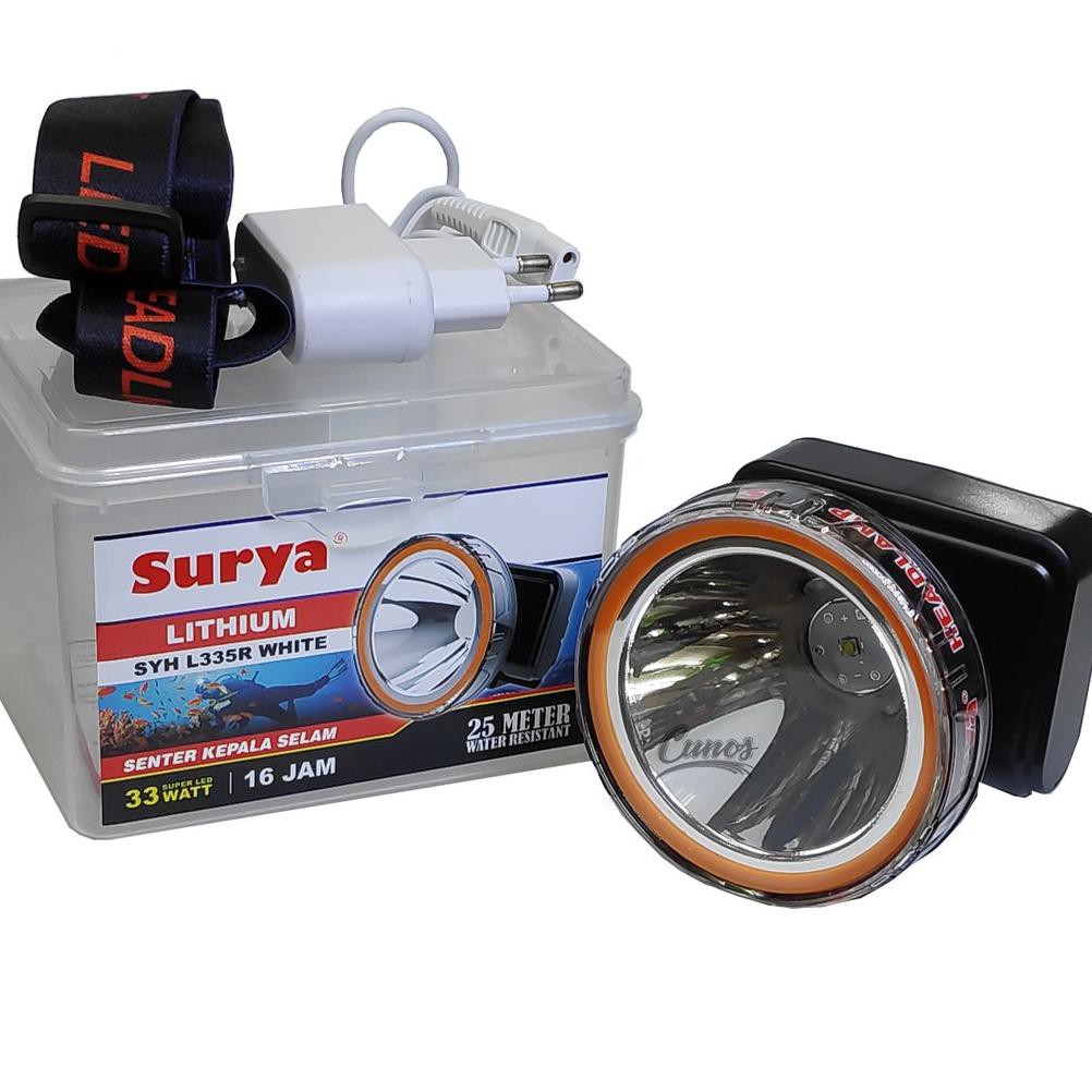 Jual Senter Kepala Selam 33 Watt Surya L335R