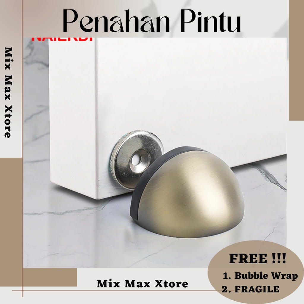 Penahan Pintu Anti-Collision Magnetic Door Stopper - Silver