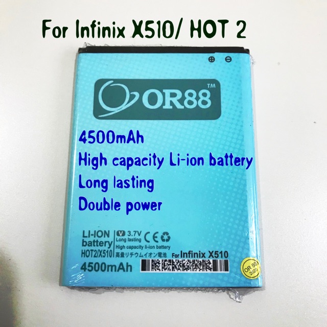 (P) Baterai batre battery Infinix X510 / HOT2 double power Oriens88