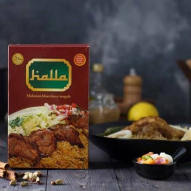 

Bumbu HALLA FOOD Plus Beras Basmati Variasi Kebuli Mandi Briyani Kabsah
