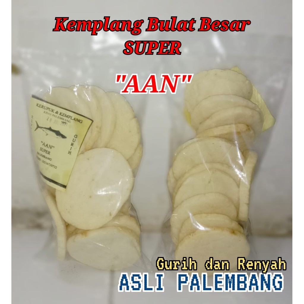 

Kemplang Bulat Besar Super 200 Gram Asli Palembang