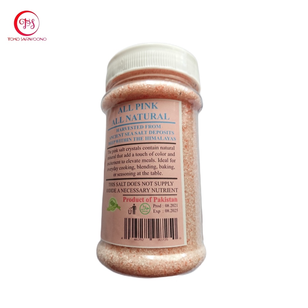 Garam Himalaya 250g - Natural Himalayan Pink Salt / Himsalt botol