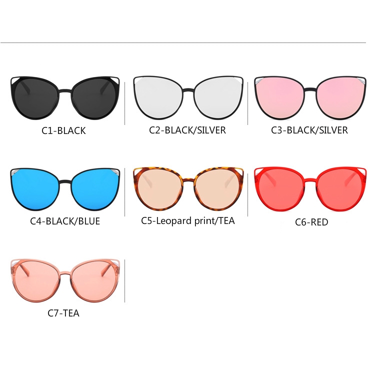 Fashion retro men and women European and American ins trend cat eye sunglasses