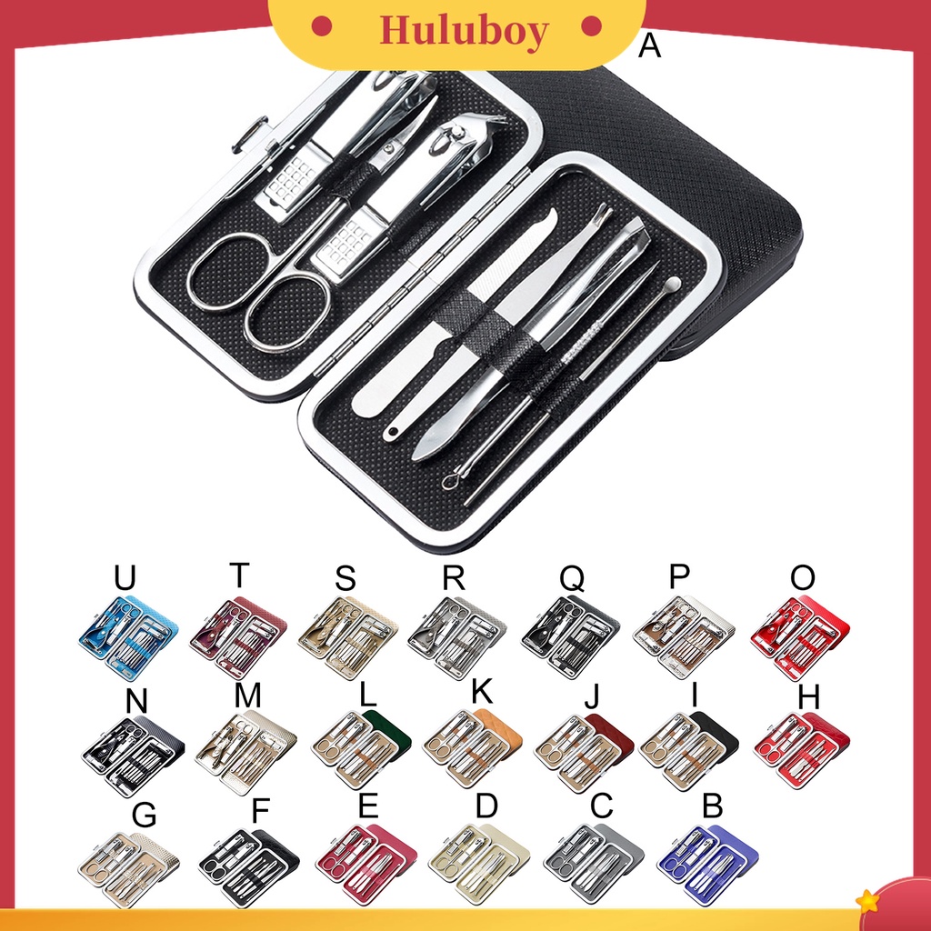 Huluboy Huluboy♡ 1 Set Alat Pemotong Kuku Bahan Stainless Steel Untuk Manicure Pedicure