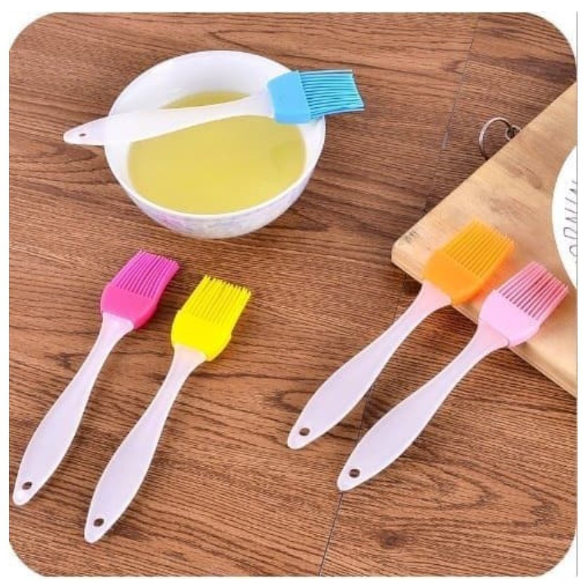 BAJ Kuas Dapur Silikon Kuas Kue Kuas Masak Silicone Brush Roti BBQ Cake Minyak Mentega Anti Rontok Panas PR017