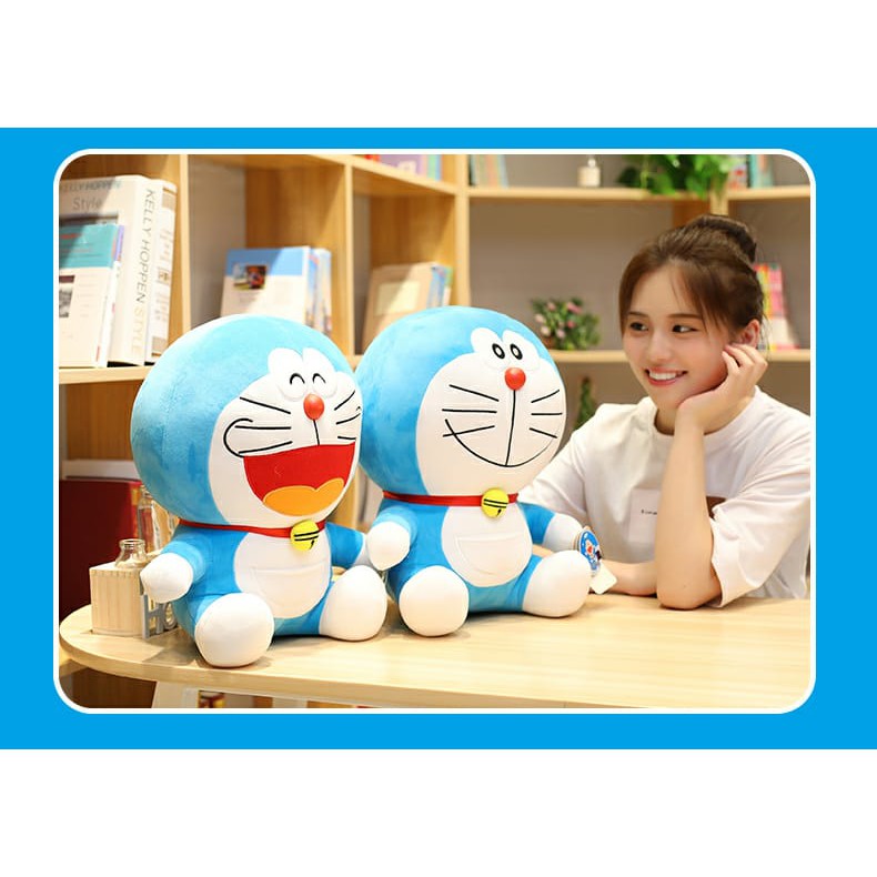 Boneka Doraemon Ketawa Bahagia Jumbo Bahan Super Soft