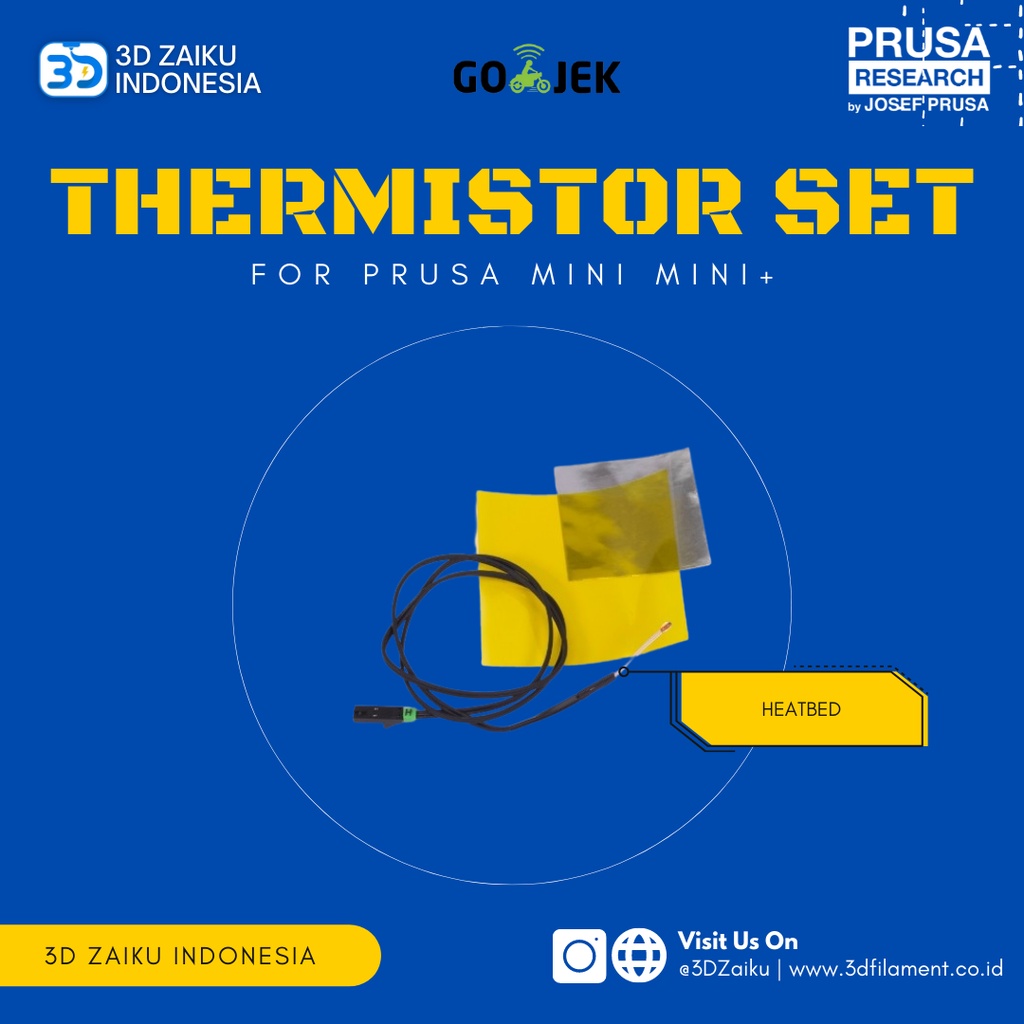 Original Prusa Mini Mini+ Heatbed Thermistor Set